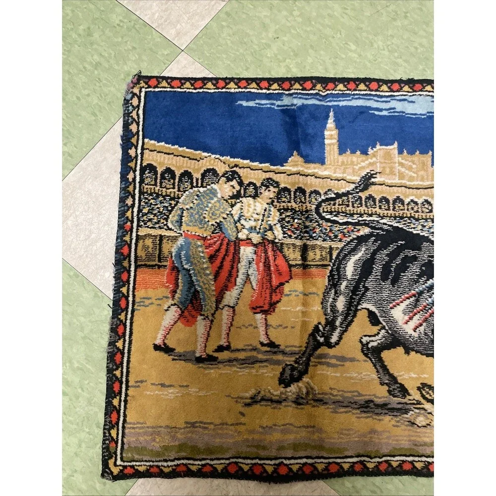 Vintage Matador Bull Fighting Tapestry  Wall Hanging Lost Boys Coat Style